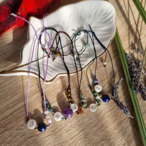 Zodiac rope bracelet